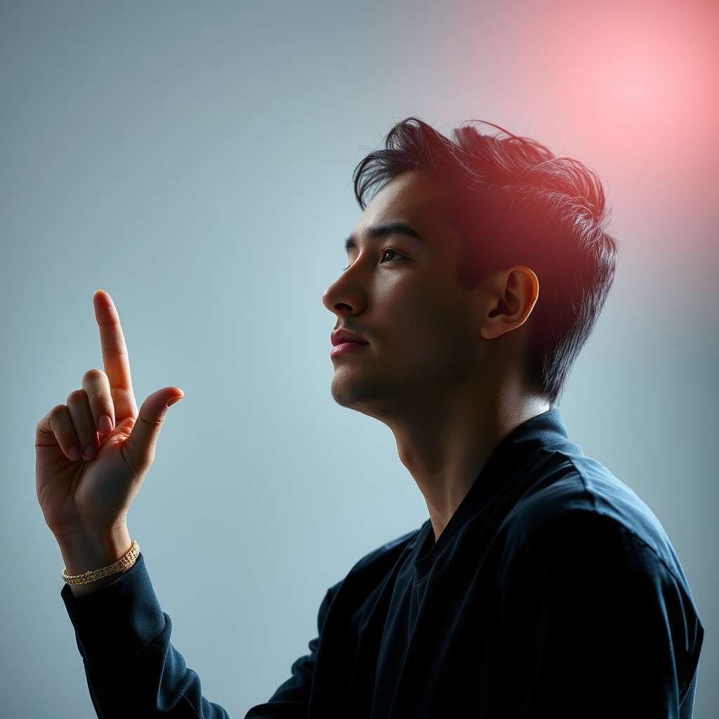 Person engaged in creative or purposeful activity with focused peaceful expression, demonstrating authentic self-expression and spiritual alignment